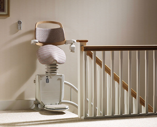 standing stairlift position for small staircases